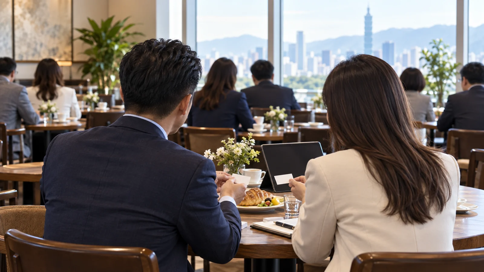 商務交流情境示意（AI 生成）